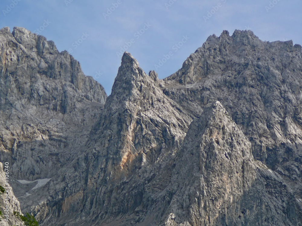 mountain peak in the bavarian alps