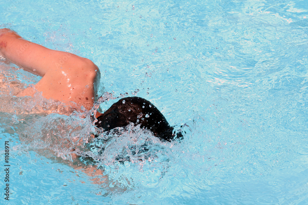 Obraz premium man swimming