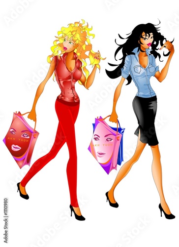 girls going to shopping