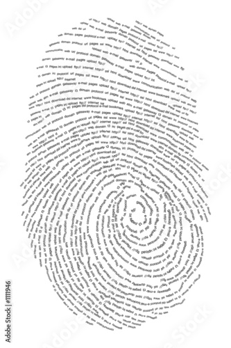 thumb made with words