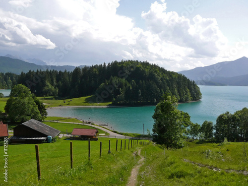 lake walchensee in the bavarian alps photo