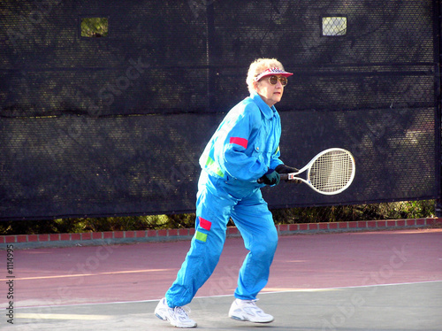 senior tennis player
