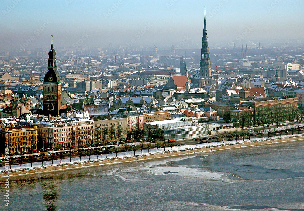 riga in the winter riga in the winter