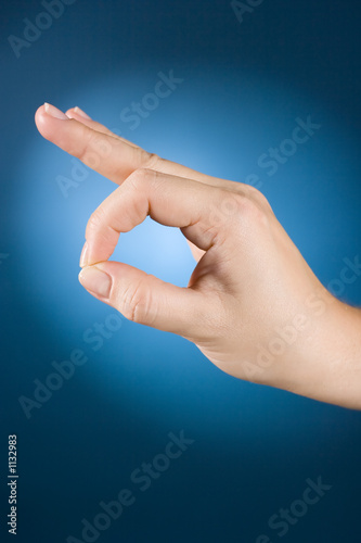 Quadro em tela hand shows exact/correct