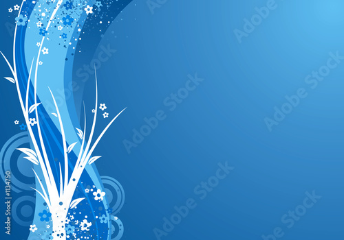 blue background illustration