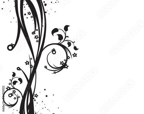 black and white background illustration
