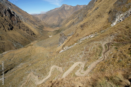 paysage vers machu picchu photo