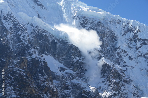 avalanche sur le salkantay