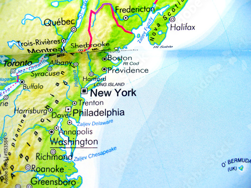 new york on map