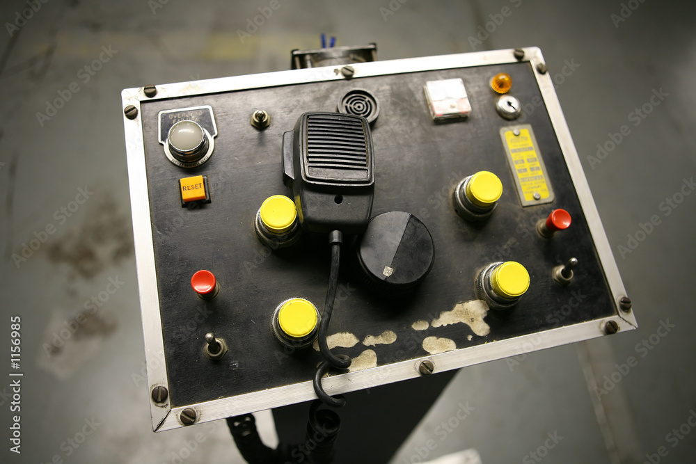 Fototapeta premium control panel (focus on cb radio)