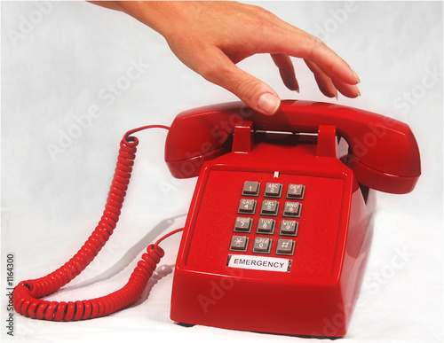 red emergency phone photo