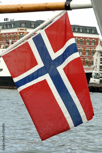 norwegische flagge photo