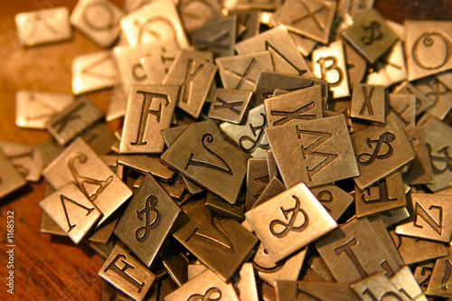 pewter letters