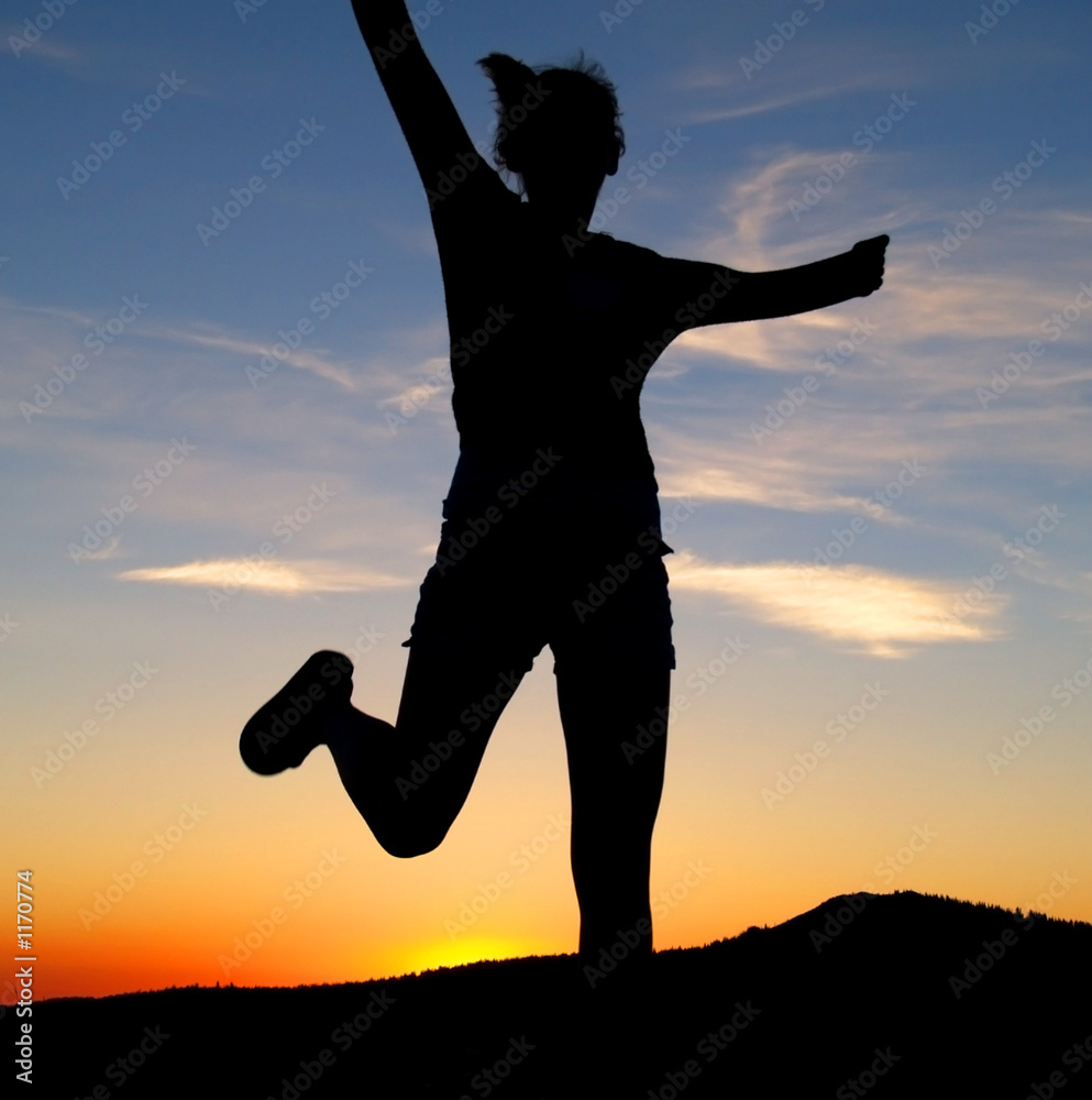 Fototapeta premium girl running