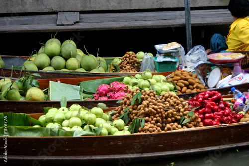 marché flottant thailande