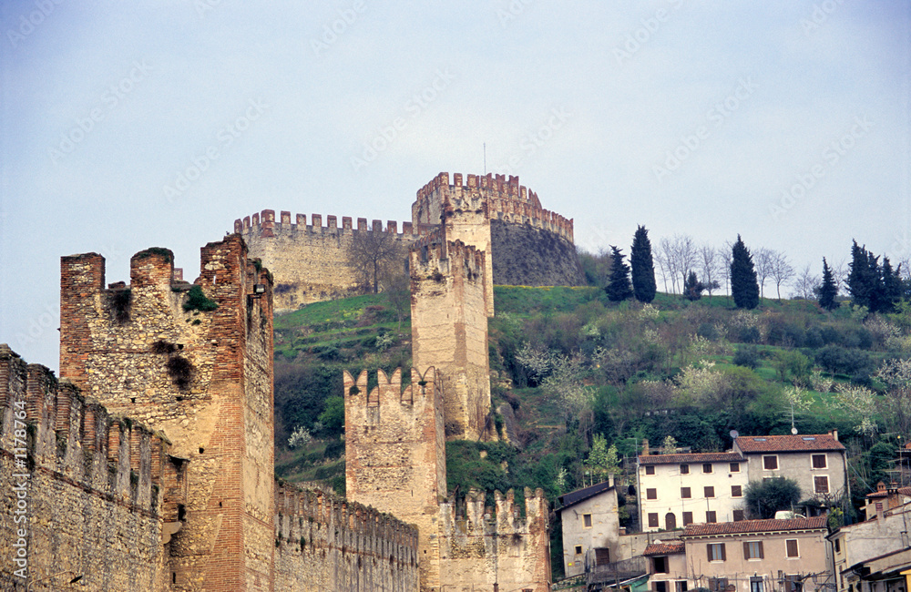 the ancient italian walled city, soave