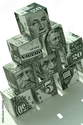 money pyramid-financial concept