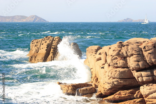 côte de granit rose photo