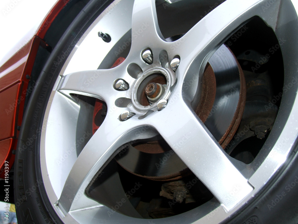 Obraz premium auto racing tire