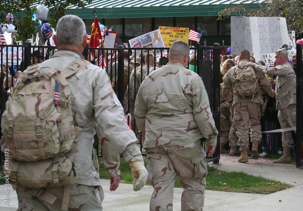Fototapeta premium military homecoming