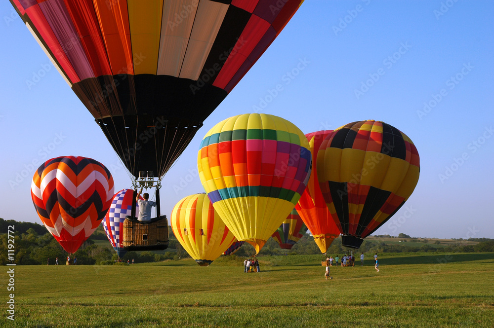 Naklejka premium hot air balloon festival