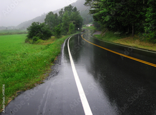 two lane road