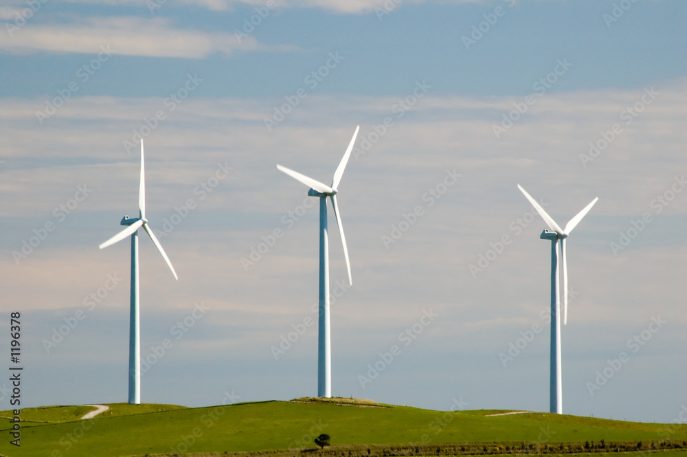 Fototapeta premium three wind turbines