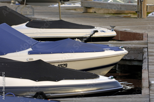 boats moored at dock photo