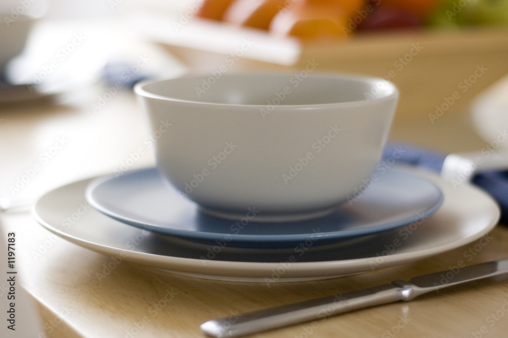 place setting with shallow depth of field place setting with shallow depth of field