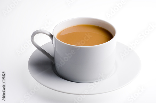 isolated cup of english tea