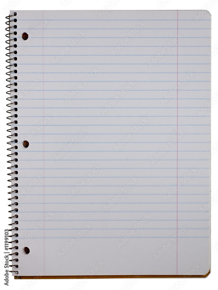 isolated blank writing-book on white background isolated blank writing-book on white background