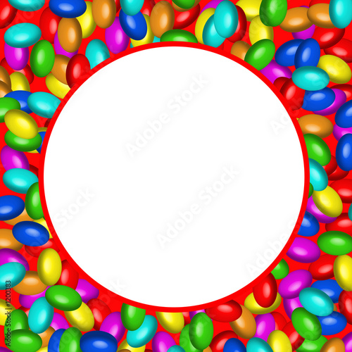 chocolate candies frame