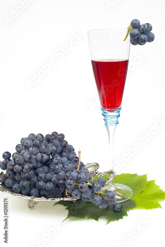 grape and glass photo