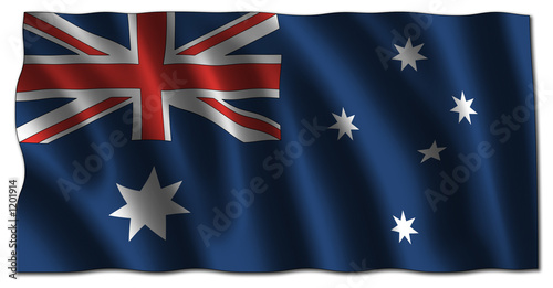 australian flag (3d)