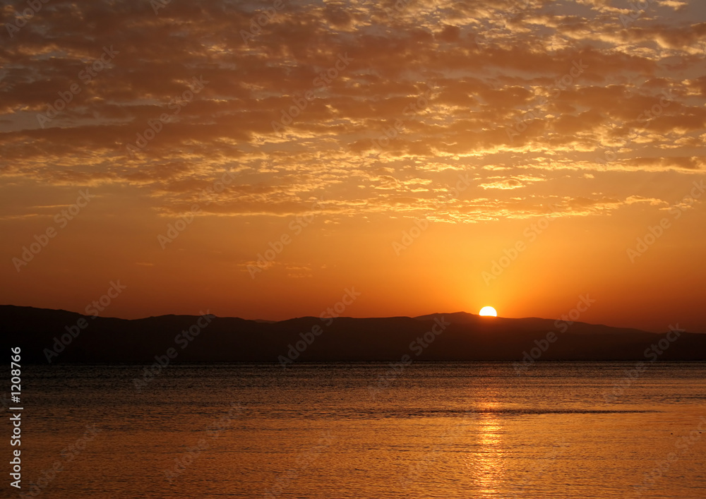 lake of sevan - sunset
