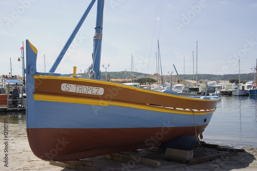vintage boat in saint-tropez photo