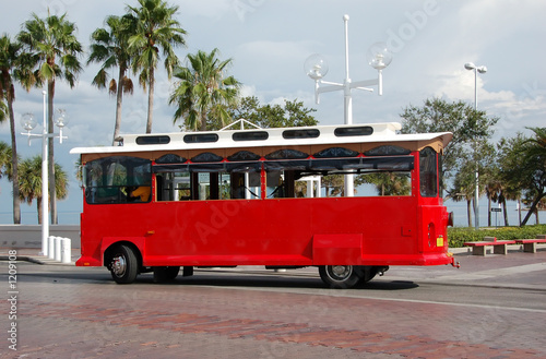 Фотография sightseeing trolley in florida