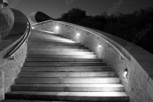 concrete stairs at night #1209918