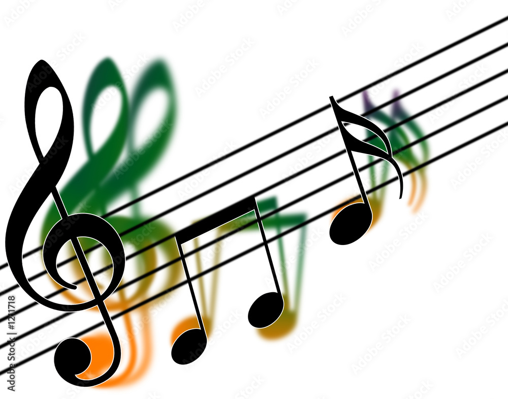 Fototapeta premium treble clef