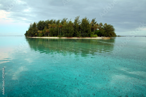 desert island at sunrise