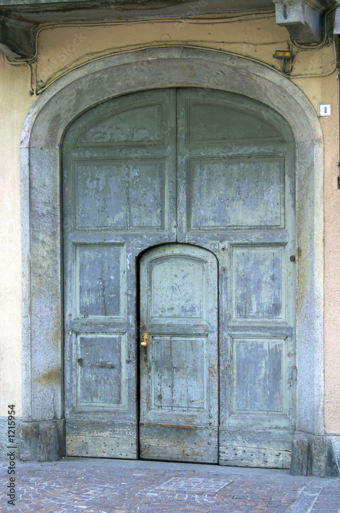 entrance of an old house, lago di como, bellano