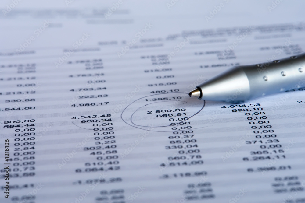 Fototapeta premium bilanzprüfung