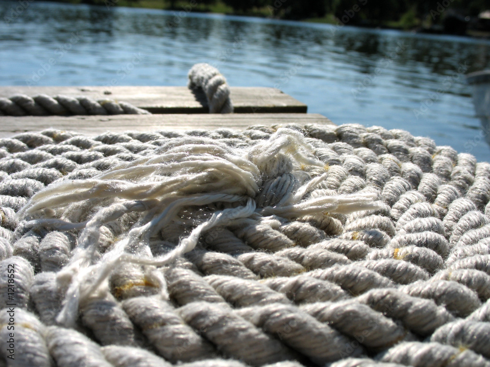 Fototapeta premium bridge with rope 2