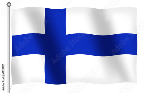 flag of finland waving