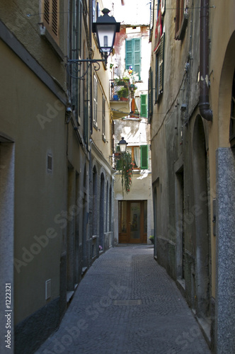 small street in bellano, lago di como