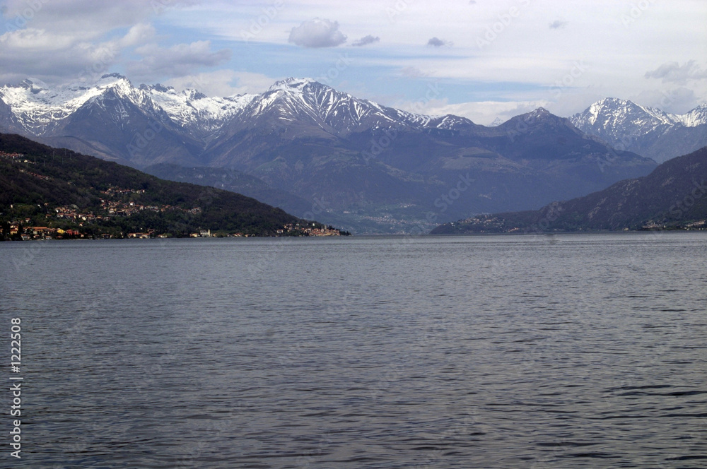 lake como, view in the direction of colico lake como, view in the direction of colico