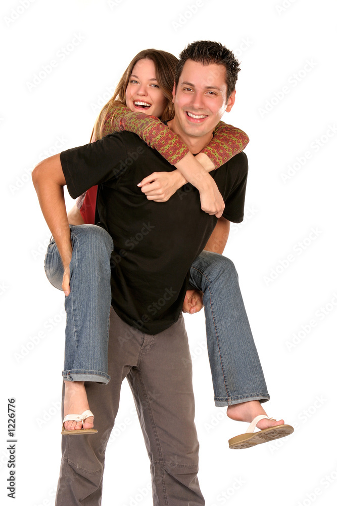 cheerful couple