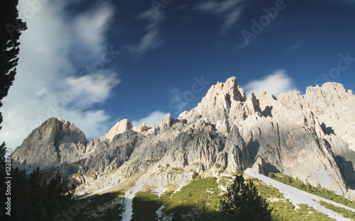 mountain scene in the dolomites photo