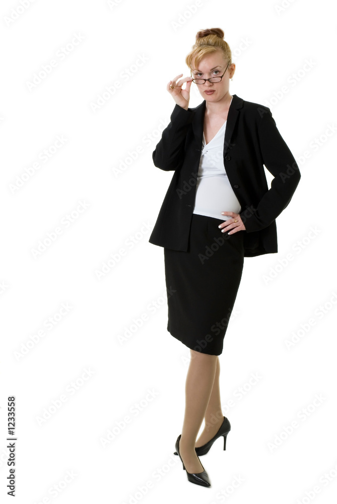 confident business woman with glasses confident business woman with glasses