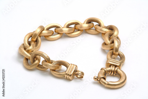 Canvas Print gold bracelet